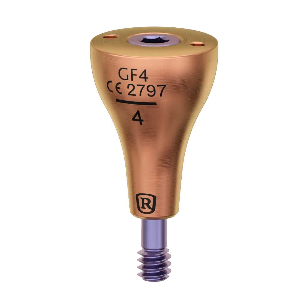 Healing abutment, 4 mm, R.