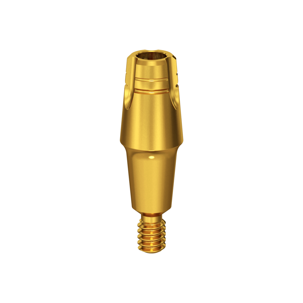 Abutment, one-piece, 2 mm, R.