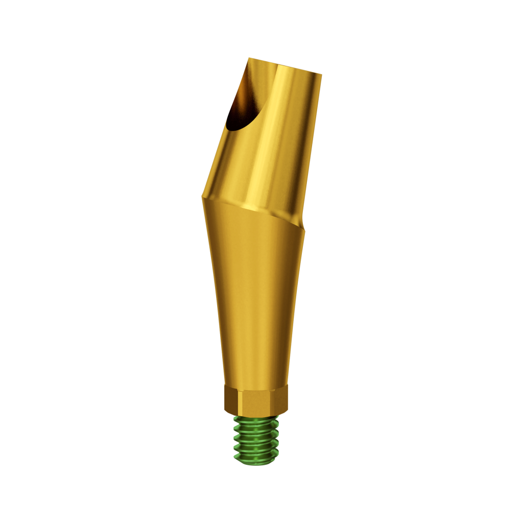 Abutment, narrow, 15°, 4 mm, R.