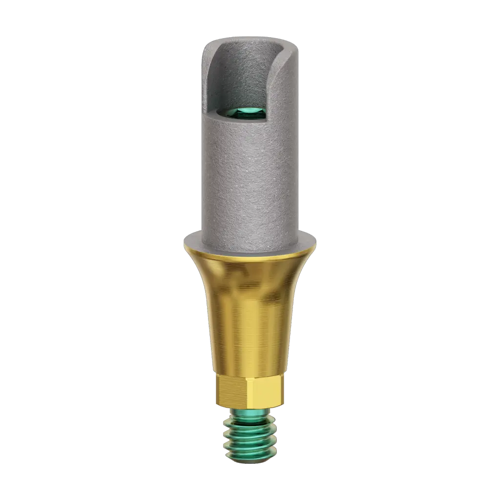 Abutment, titanium base, 2 mm, R.